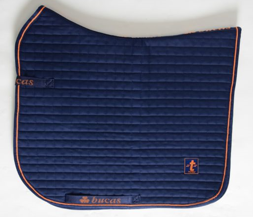 Therapy Saddle Pad Dressage - Factory Seconds - navy saddle pad with bucas therapy material